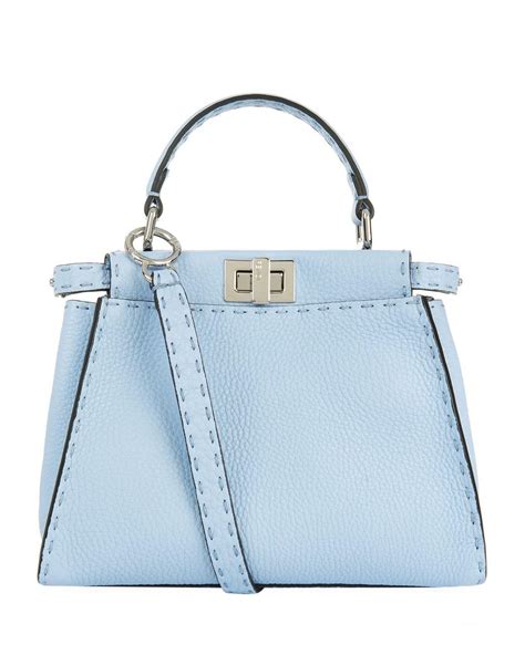 fendi peekaboo light blue|fendi raffia peekaboo review.